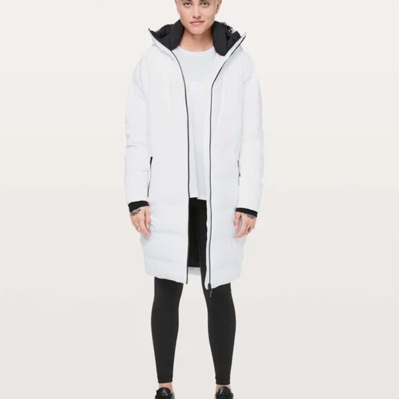 NWT lululemon SIush Hour Parka White Size 6 - Picture 4 of 10